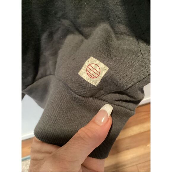 Marine Layer Twill Terry Pullover Hoodie Sz XL Blue Gray SOFT - Picture 3 of 6